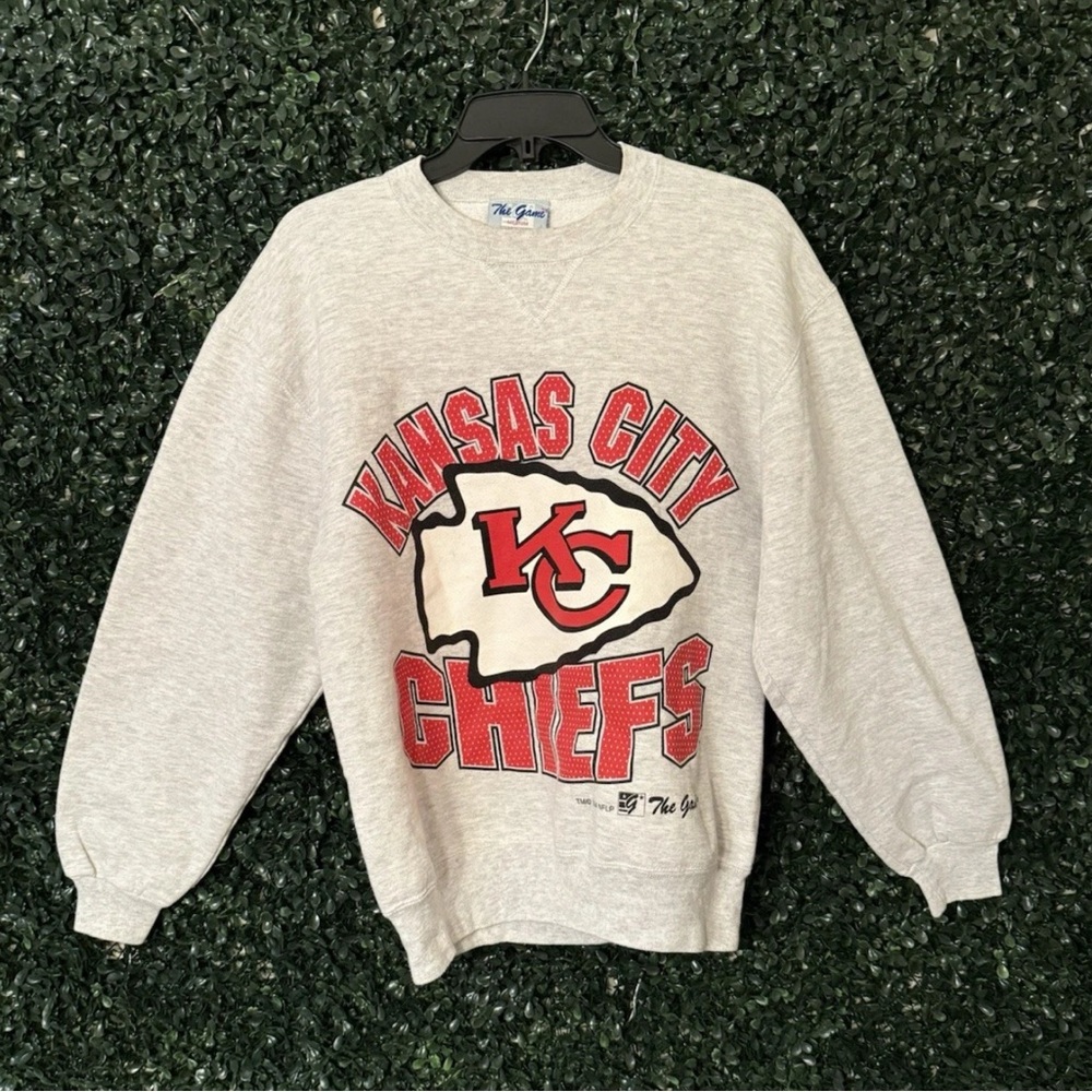 The Game Gray Kansas City Chiefs Crewneck Sweater